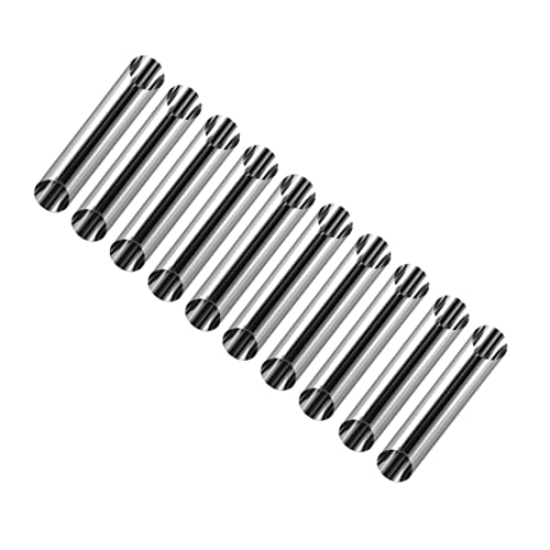 NAMOARLY 20pcs Stainless Steel Croissant Molds Danish Pastry Baking Tube Cylindrical Shape for Home Store