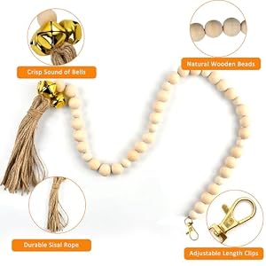 4 Pcs Canine Bells for Door, Wood Beads Canine Doorbell for Potty Coaching, Adjustable Hanging Door Bell, Pet Provides for Door Knob/Potty Coaching/Go Outdoors 4 Pcs Canine Bells for Door, Wood Beads Canine Doorbell for Potty Coaching, Adjustable Hanging Door Bell, Pet Provides for Door Knob/Potty Coaching/Go Outdoors