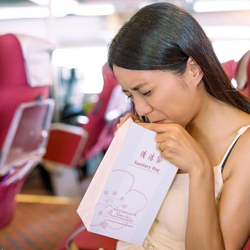 Bolsas para vómitos ligeras y desechables que solucionan náuseas en traslados 6