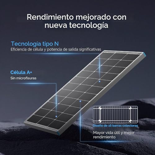 Panel solar de 12V Renogy para cargar la batería de tu caravana y embarcación 5