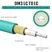 Fibergaga 5Pack-3M(10ft) OM3 Multimode Fiber LC to LC Patch Cable, 50/125µm 10G/40G, OD-2.0mm Fiber Optic Cable Duplex