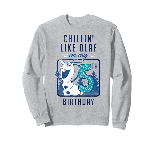 Sweat Frozen Olaf anniversaire 5 ans idéal pour fête d'école
