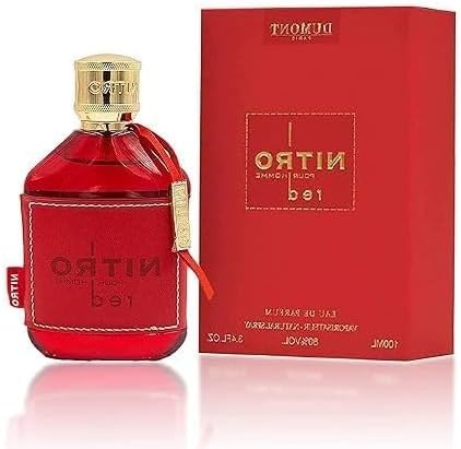 HitTopss NITRO RED - Eau De Parfum - Luxury Perfume for Men - Fruit, Woody, Floral & Masculine Fragrance - Long Lasting Cologne Mist & Body Spray-100ML - 1