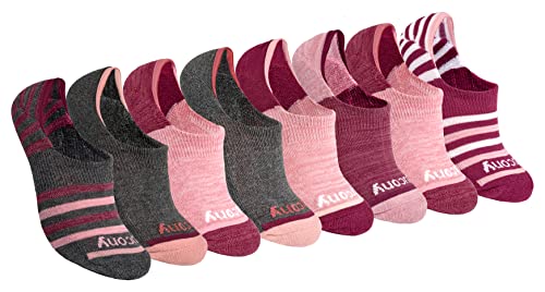 Image of Saucony Women's No Show Cushioned Invisible Liner Socks (8, 16 Pairs)