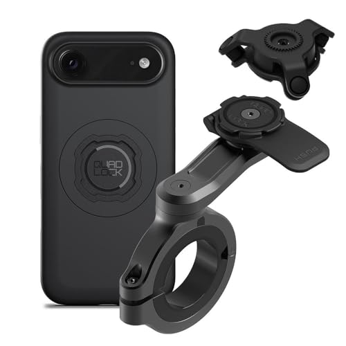 Image of Quad Lock Motorcycle Handlebar Phone Mount PRO - Large with Vibration Dampener and MAG Phone Case for iPhone 17 Air