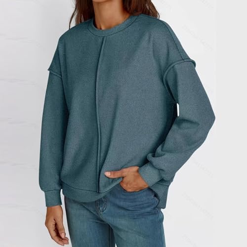 Womens Loose Pullover Sweaters Fall Winter Clothes 2025 Crewneck Slouchy Sweater Long Sleeve Casual Knitted Tops3