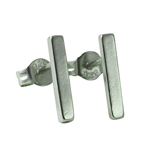 apop nyc Sterling Silver Mini Linear Bar Stud Earrings [Jewelry]