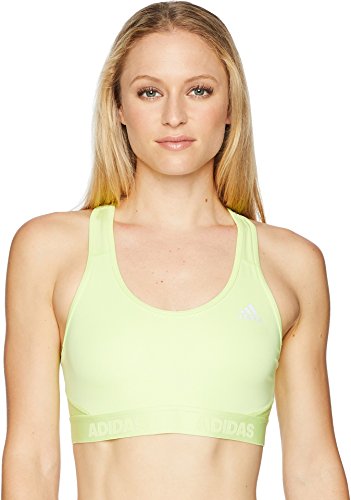 adidas Women's Training Alpha Skin Sports Bra, Semi Frozen Yellow, Large