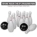 Large Size Thickened Kids Bowling Set, Indoor and Outdoor Sports, Family Sports Games, Plastic Bowling Toys, Bowling for Kids 2-5(10 Bottles, 2 Balls)