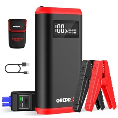 GREPRO Car Battery Jump Starter, 3000A Battery ...