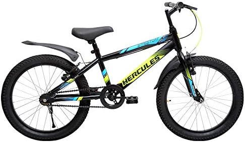 HERCULES CYCLES Streetcatpro 20T Kids Bike , 14 In Steel Frame , Single Speed Cycle For Unisex-Youth , Multi-Color, Rigid