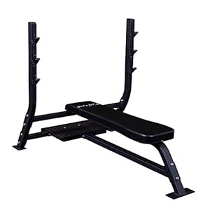 Pro Clubline SOFB250 Flat Olympic Bench with Spotter Platform
