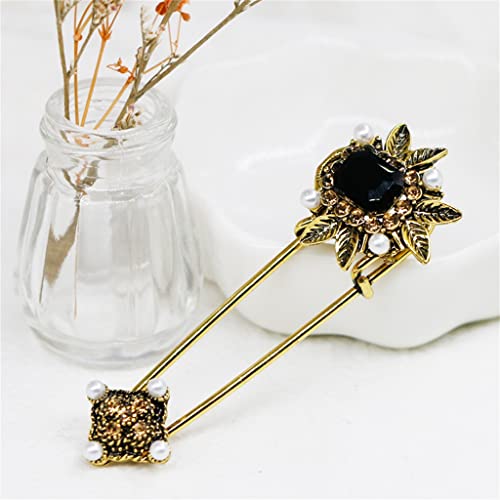 Broche pull floral avec perles et accessoire de corsage vintage - 6