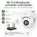 Überwachungskamera Aussen WiFi 6, WLAN Kamera Outdoor 2,5K mit 2,4/5GHz