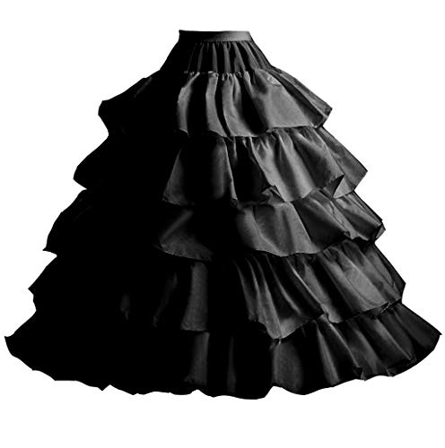 VERNASSA Jupe Jupons Robe de Bal 4 cerceaux Slip Jupe en Crinoline pour Femmes Cover