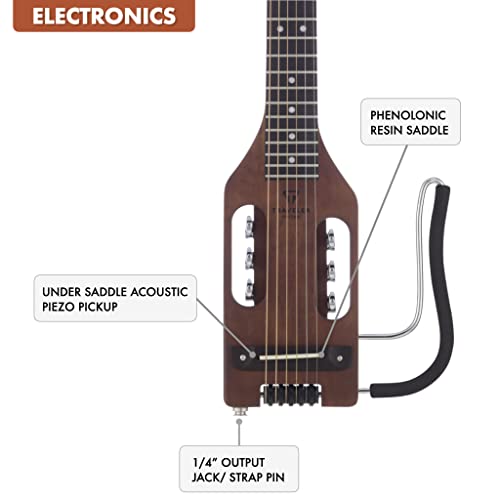 Traveler Guitar Ultra-Light Acoustic Acoustic-Electric Guitar, Antique Brown #TOP4