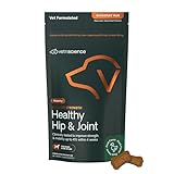 VetriScience Ultimate Strength Healthy Hip & Joint Chews, GlycoFlex Glucosamine, Chondroitin and Green-Lipped Mussel Joint Support Supplement for Dogs, Soothe Joint Discomfort, Duck, 120 Count