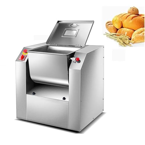 Aioneer Amasadora Comercial De 750 W, Mezcladora De Harina con Capacidad De Amasado De 7,5 Kg, Máquina Automática De Acero Inoxidable para Procesar Masa, Ideal para Restaurantes,
