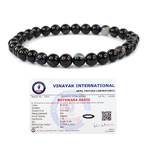 Image of Reiki Crystal Products Certified Natural Crystal Stone Bracelet 6 mm Round Beads for Men & Women | Premium Gemstone Jewellery Collection | Reiki Charged | Multiple Stone Variants Available