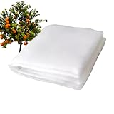 Red para protección de jardín, barrera de malla para plantas con cordón, red de plantas ornamentales, para árboles frutales, verduras contra pájaros, patio, porche, patio, invernadero, cultivo, jardín