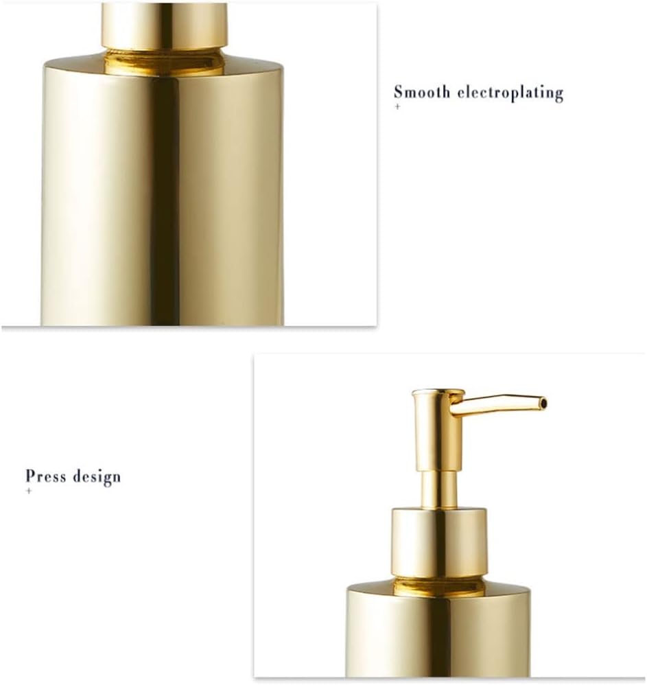 Shower Dispenser Soap Dispenser Gold Stainless Steel Soap Dispenser Press Lotion Bottle Bathroom Liquid Dispenser Kitchen Shower Dispenser Shampoo Bottle Liquid Soap Dispenser