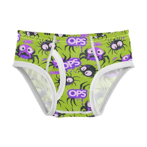 visesunny Boys Potty Training Underwear Oops Horror Cartoon Spider Breathe Cotton Briefs Size 2T-8Y for Toddler
