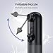 Ear Cleaner-Ear Wax Removal Tool-Ear Cleaning Kit Rechargeable, Waterproof Ear Cleaner with 4 Pressure Settings, Safe & Effective Triple Jet Stream Ear Cleaner with 10 Reusable Tips (Black)