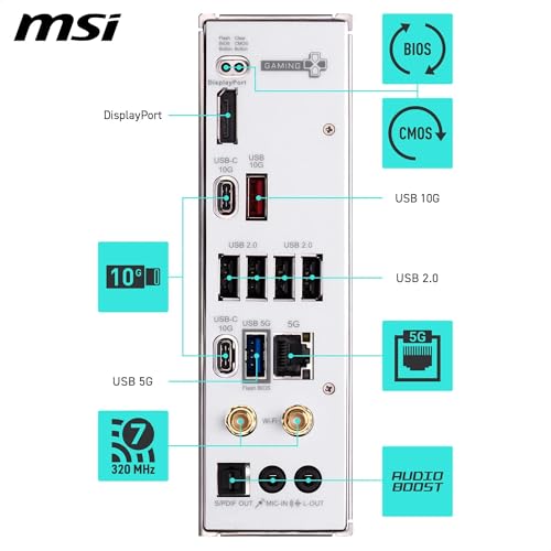 Image of MSI B850 Gaming Plus WiFi PZ Motherboard, ATX - Supports AMD Ryzen 9000 /8000 / 7000 Processors, AM5 - DDR5 Memory Boost 8200+ MT /s (OC), PCIe 5.0 x16, M.2 Gen5, Wi-Fi 7, 5G LAN