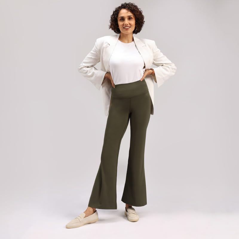 Image of BlissClub Ultimate Flare Pants Lite Tall for Women Above 5'5 ft