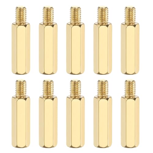 Image of PATIKIL 10 Pcs Male to Female Thread Spacer Screws M5 x 25mm