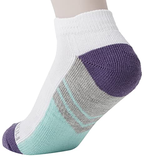 Fruit Of The Loom Big Girls' 6 Pack Low Cut Socks, Multi, Shoe: 10.5-4 #TOP2