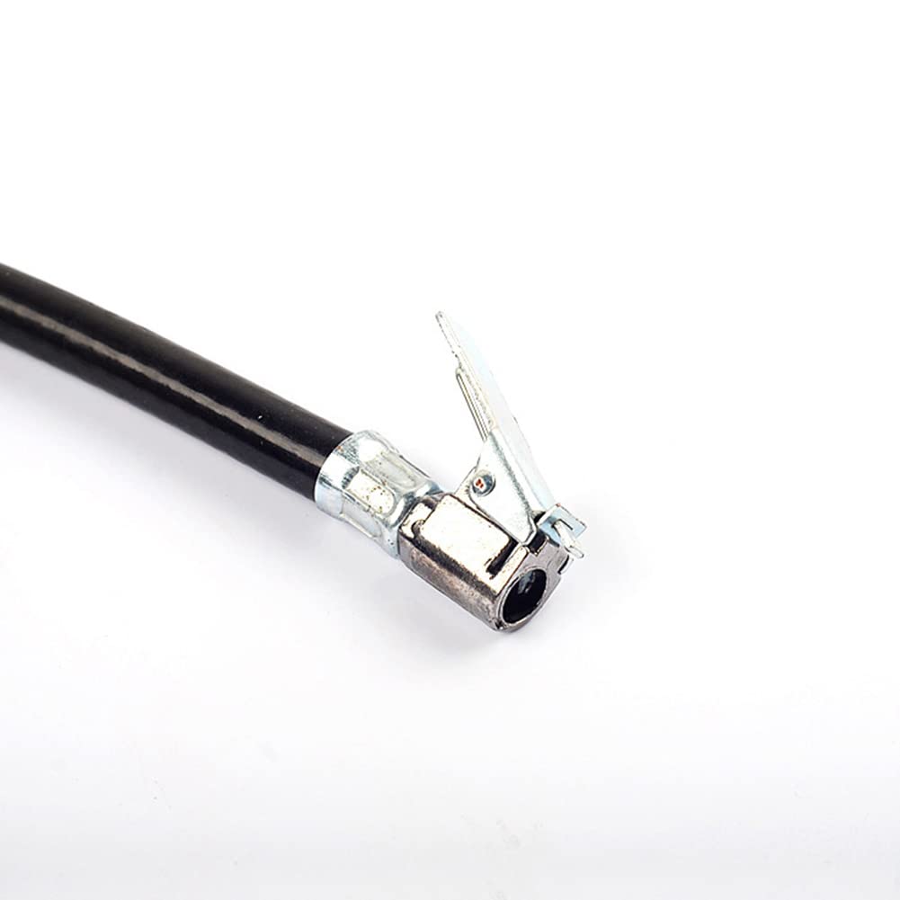 Manometro per Pneumatici, Manometro Pressione Gomme, Misuratore di Pressione per Pneumatici, Adatto per Camion, Automobili, Motocicli (Lunghezza Del Tubo 38 cm)