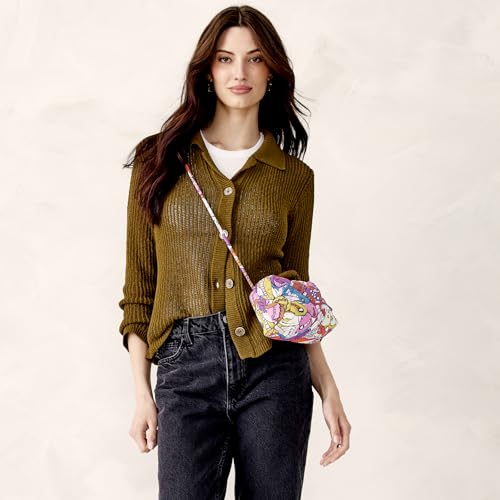 Sac à main bandoulière Blake en nylon violet pour libérer vos mains