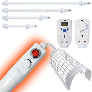 Elixir Gardens Tube Heater Various Sizes 50-150cm | TH01 50cm Tube Heater Bathroom Mould Protection