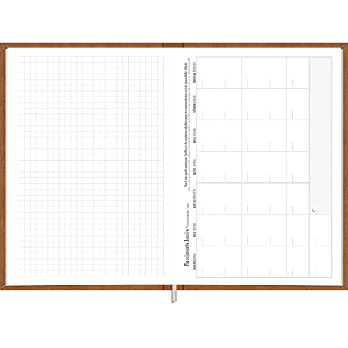 Agenda Executiva Costurada Diária 14,5 x 20,5 cm Prátika Permanente - Estampa Caramelo - Tilibra