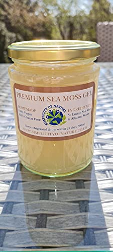 Sea Moss Gel Alkaline Freshly Made on Order (Premium Alkaline Saint Lucian SEA Moss Gel) Vegan / Supports Digestive System/ Gluten Free
