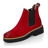 Gepolsterte Lederdecksohle Paul Green , rot(rot), Gr. 6½