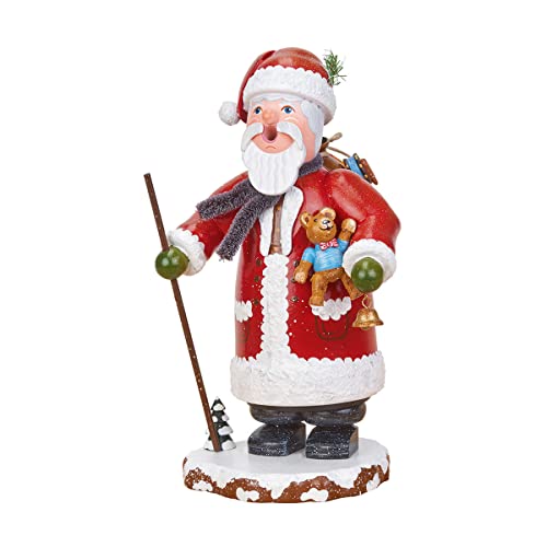 German Incense Smoker Winterchild Santa Claus - 20cm / 8inch - Hubrig Volkskunst