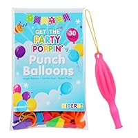 KIPEREE Punch Balloons for Kids – 30 Pack, 18 Inch Heavy Duty, Durable & Thick Balloons – Perfect for Party Bag Fillers, Party Favors & Decorations
