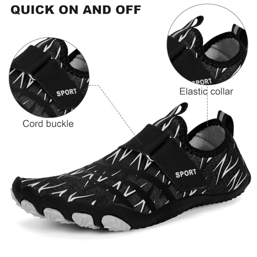 Image of barefoot hiking shoes for women men professional water shoes for women men barefoot hiking shoes for travel wide toe slip resistant breathable
