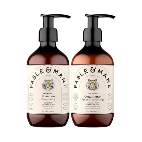Fable & Mane HoliRoots Hydrating Shampoo & Coconut Oil Conditioner - Genuine Fable and Mane 8.5 FL oz Cover