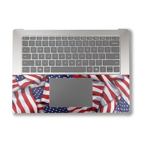 Image of Laptop Skin Compatible with Surface Laptop 7 15 inch (2024) - Patriot - Premium 3M Vinyl Protective Wrap Decal Cover - Easy to Apply | Crafted in The USA by MightySkins