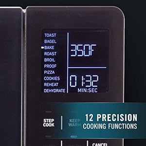 Calphalon Performance Cool Touch Toaster Oven with Turbo Convection, Large (2106488), Black/Silver Calphalon Performance Cool Touch Toaster Oven with Turbo Convection Large 2106488 BlackSilver