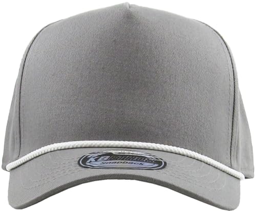 Image of KBETHOS Pro Style 5 Panel Rope Baseball Cap with Adjustable Snapback