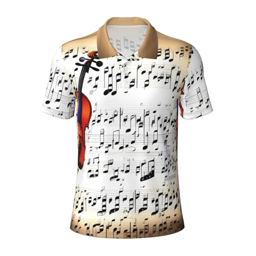 Polo violon homme avec chemise athlétique décontractée anti-humidité respirante