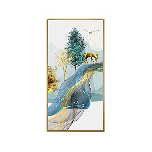 Kit Peinture Diamant Complet Cerf Forêt 80x180cm - Idée Cadeau Idéale pour Passionnés de DIY
