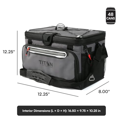 Arctic Zone Titan Deep Freeze 48 Can Zip Hard Body Cooler, Sharkskin Gray