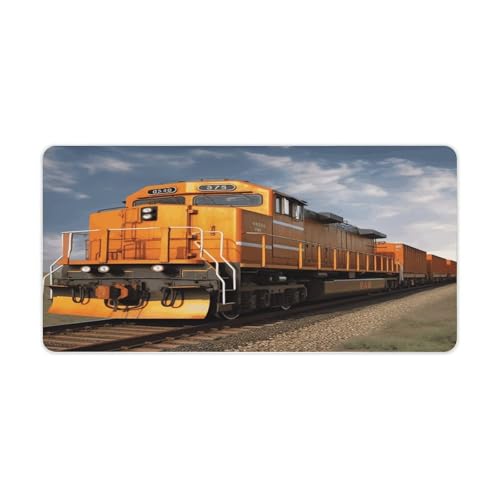 Freight Train Desk Pad Large Office Desk Mat Waterproof
