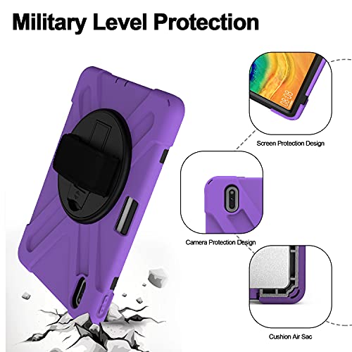 Coque Huawei MatePad Pro 10.8 antichoc violette avec support