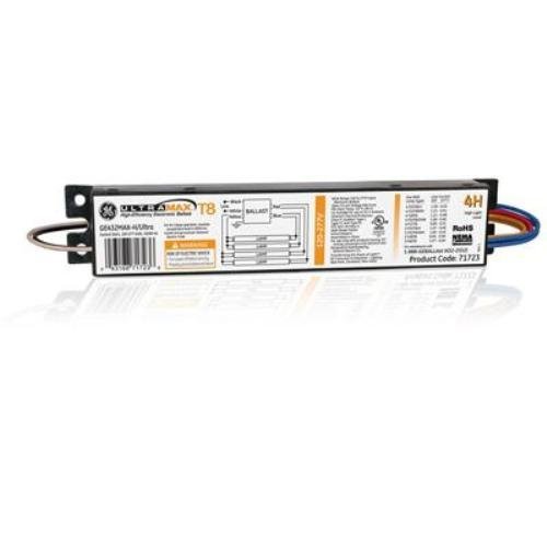 (Case Of 10) Ge Lighting 71723 Ge432Maxp-H/Ultra 120/277-Volt Ultramax Electronic Fluorescent T8 Multi-Volt Instant Start Ballast 4 F32T8 Lamps #TOP26